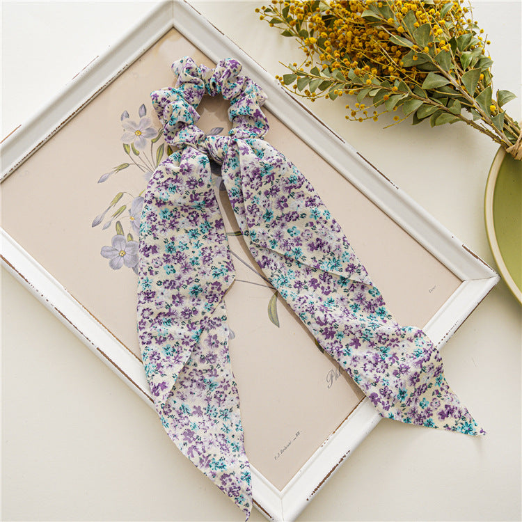 Chiffon scrunchies with scarf