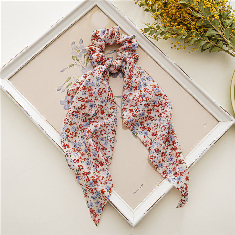 Chiffon scrunchies with scarf
