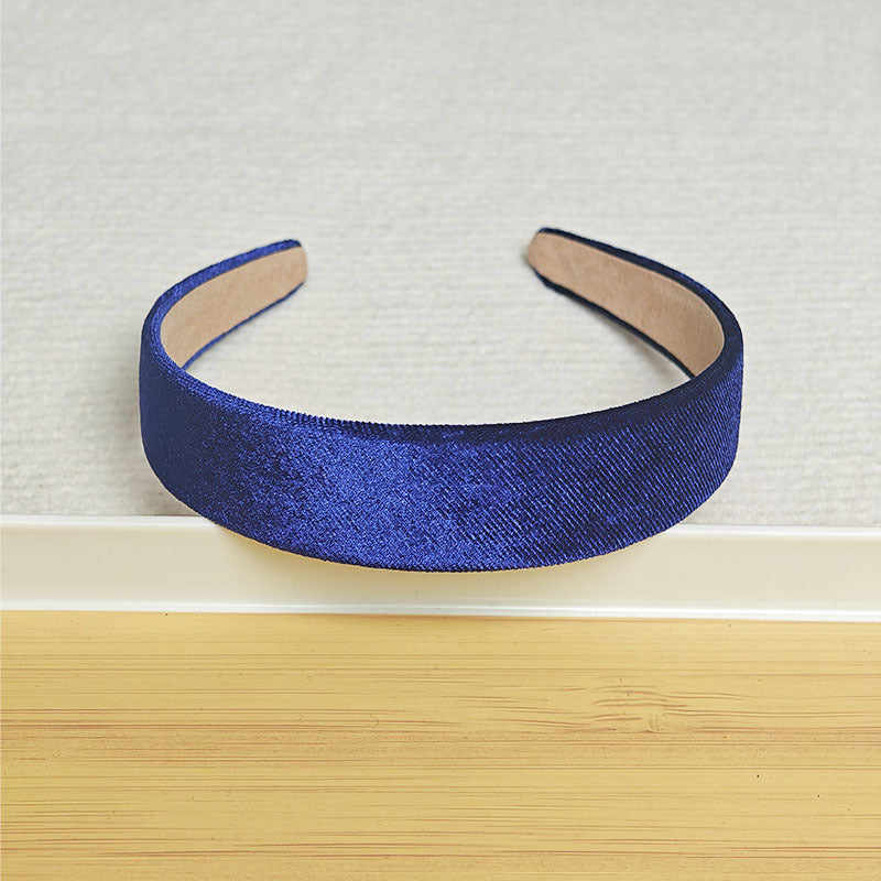 3cm wide flat velvet headband