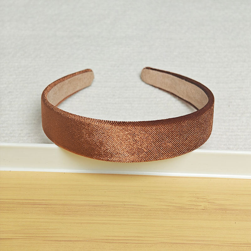 3cm wide flat velvet headband