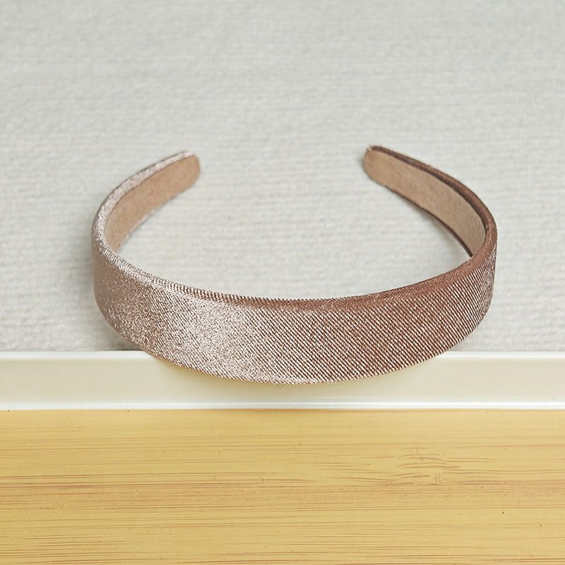 3cm wide flat velvet headband