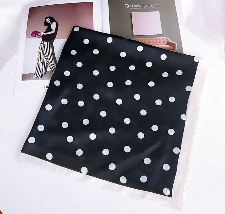 Polka dots square scarf