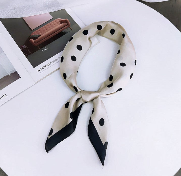 Polka dots square scarf