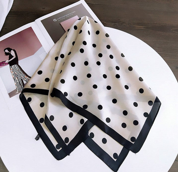 Polka dots square scarf