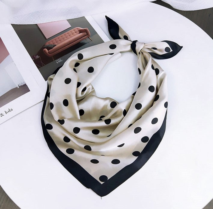 Polka dots square scarf