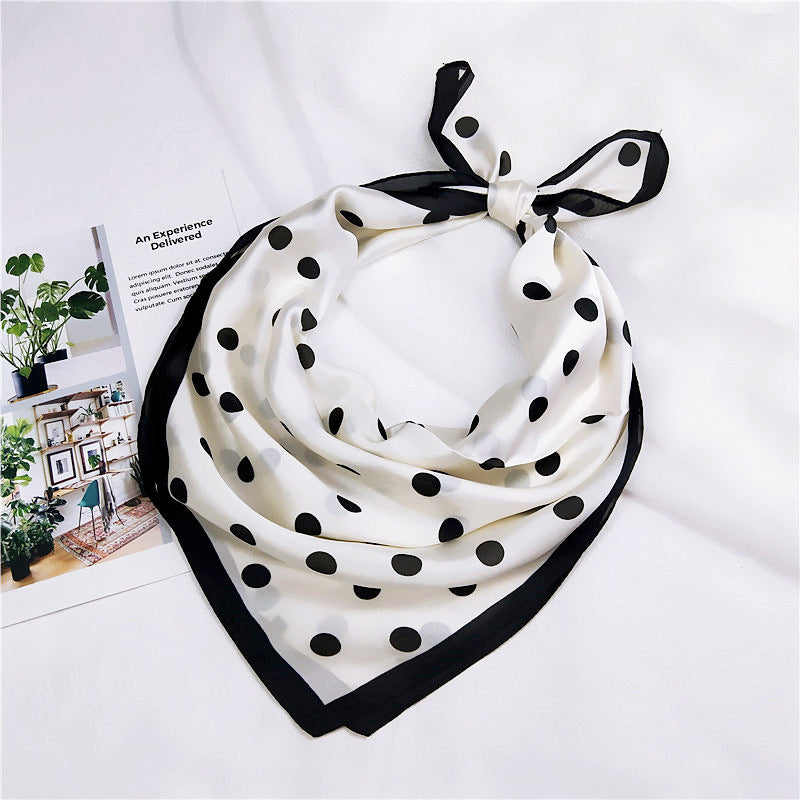 Polka dots square scarf