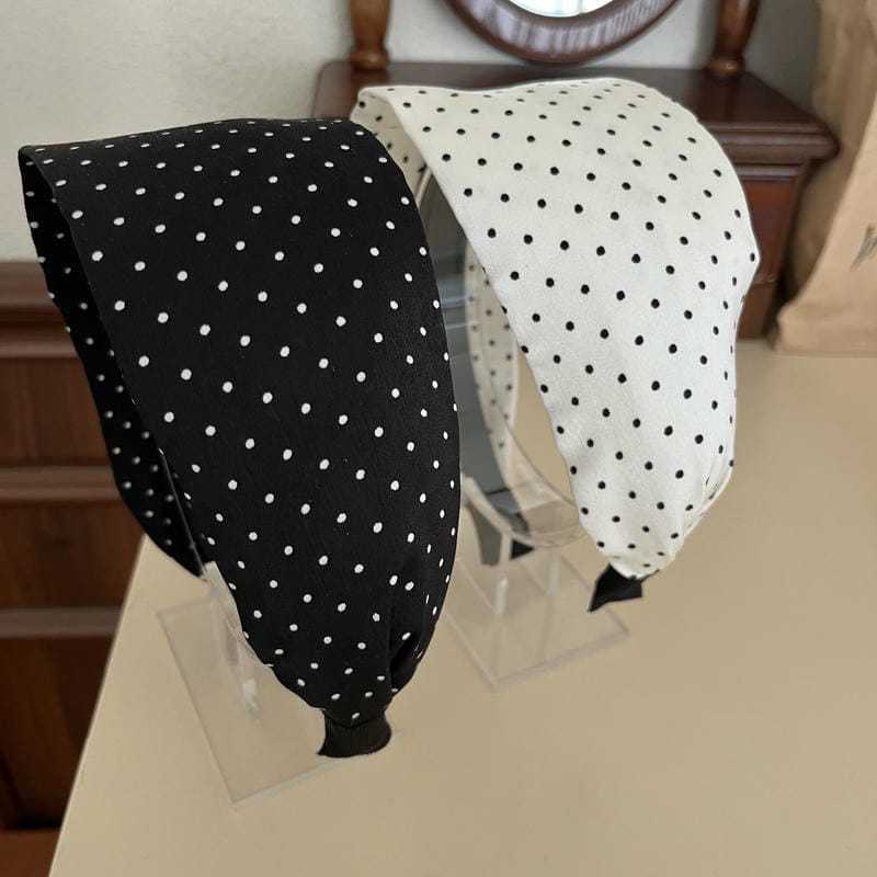 7cm wide polka dots headband