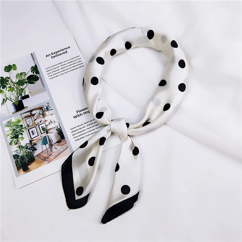 Polka dots square scarf