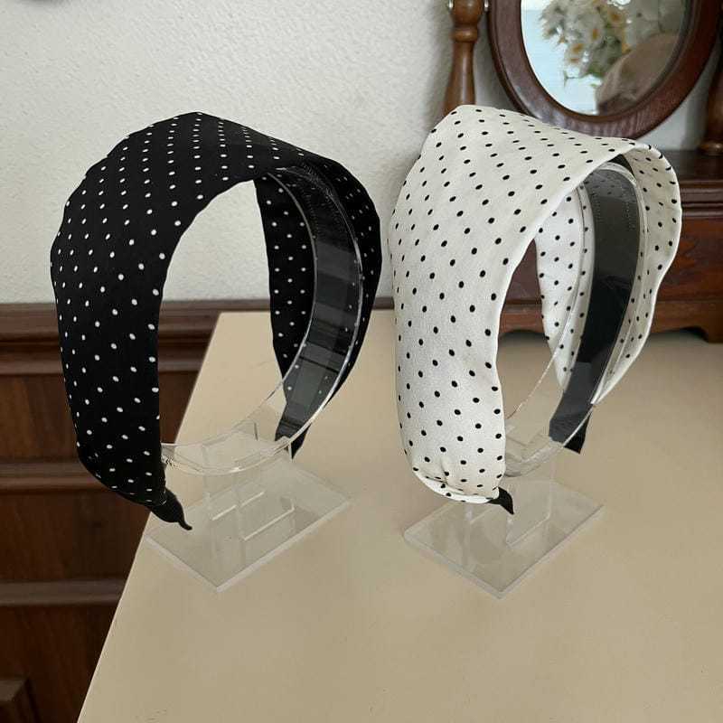7cm wide polka dots headband