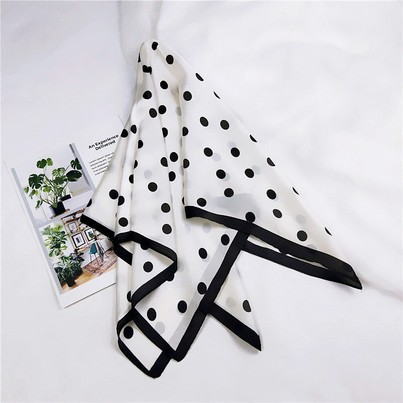 Polka dots square scarf