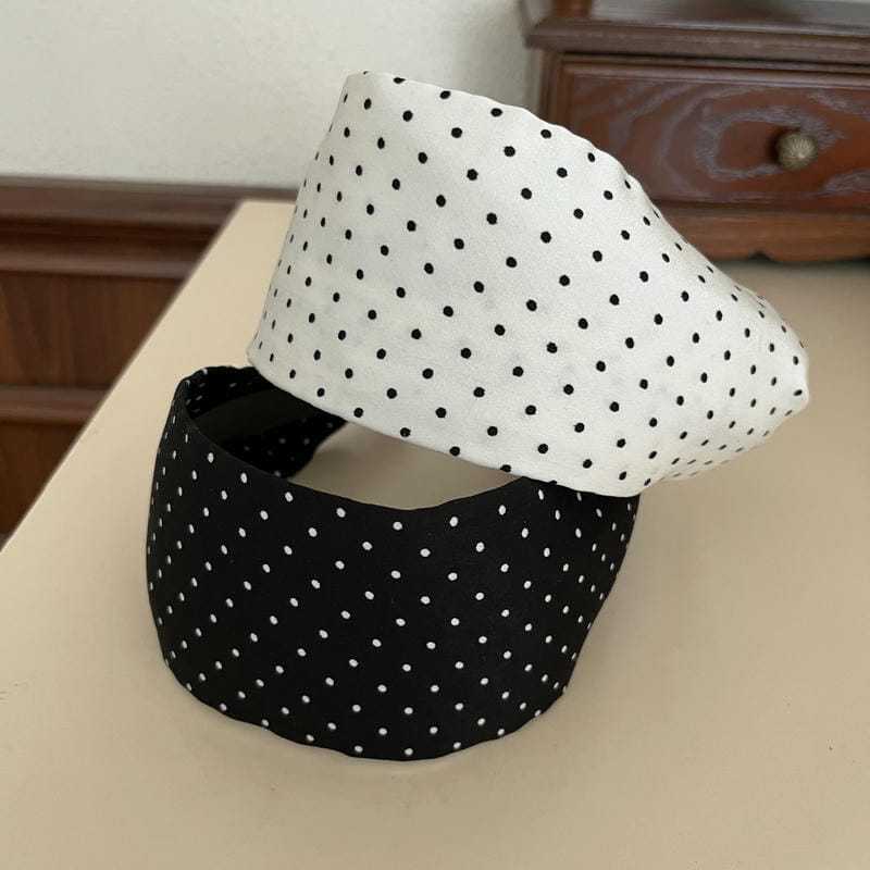 7cm wide polka dots headband