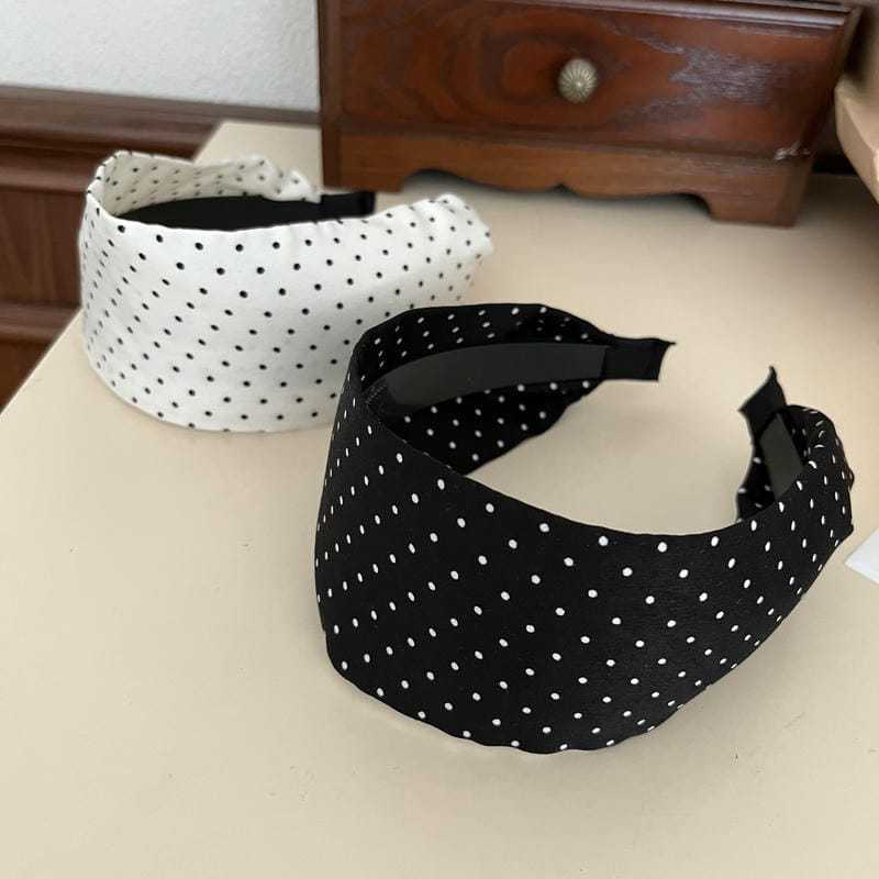 7cm wide polka dots headband