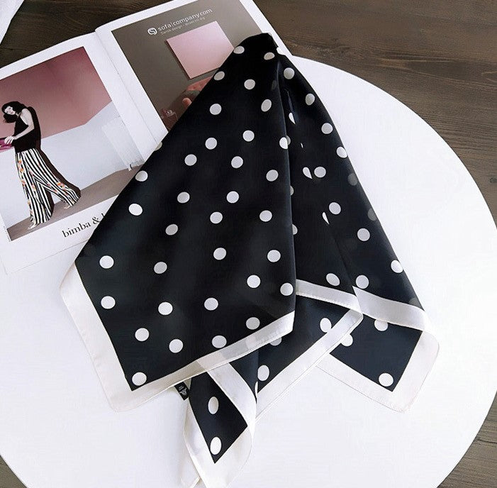 Polka dots square scarf