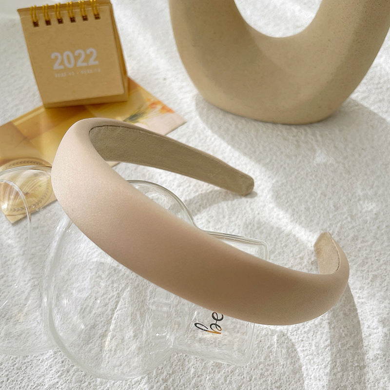 2.5cm wide plain colour thinly padded headband