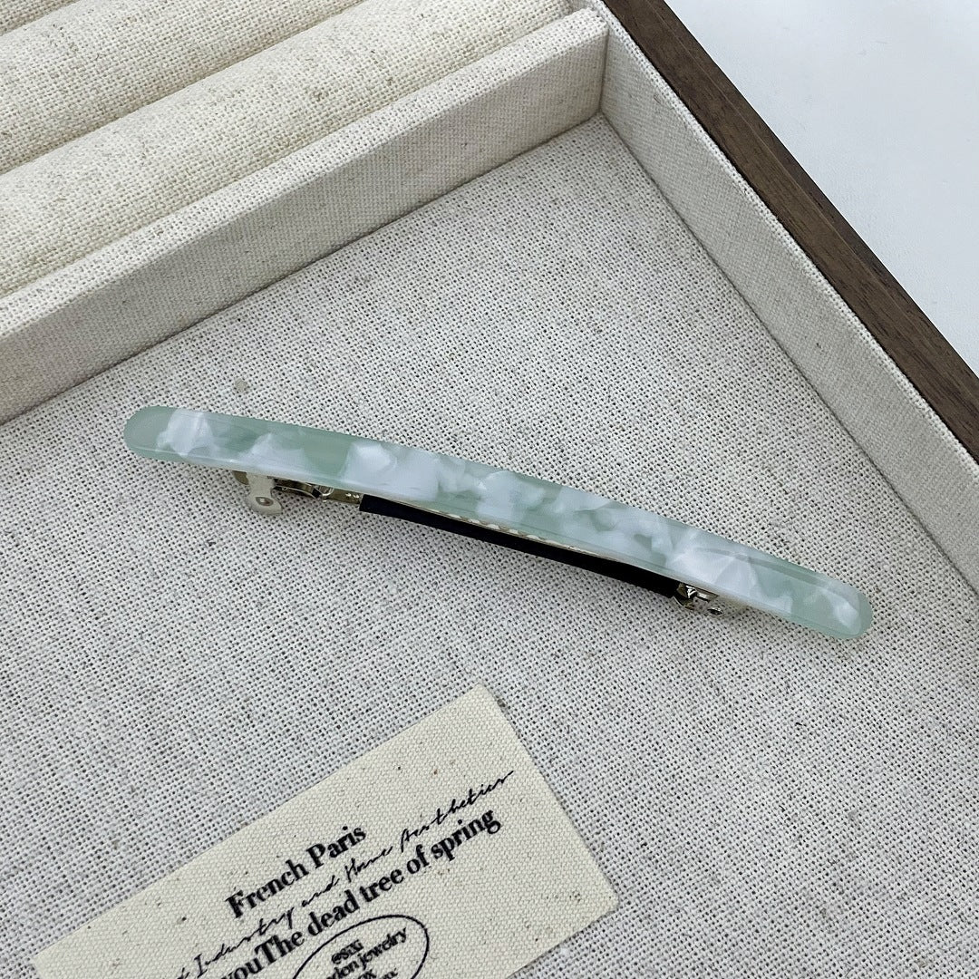 Super slim resin hair barrette