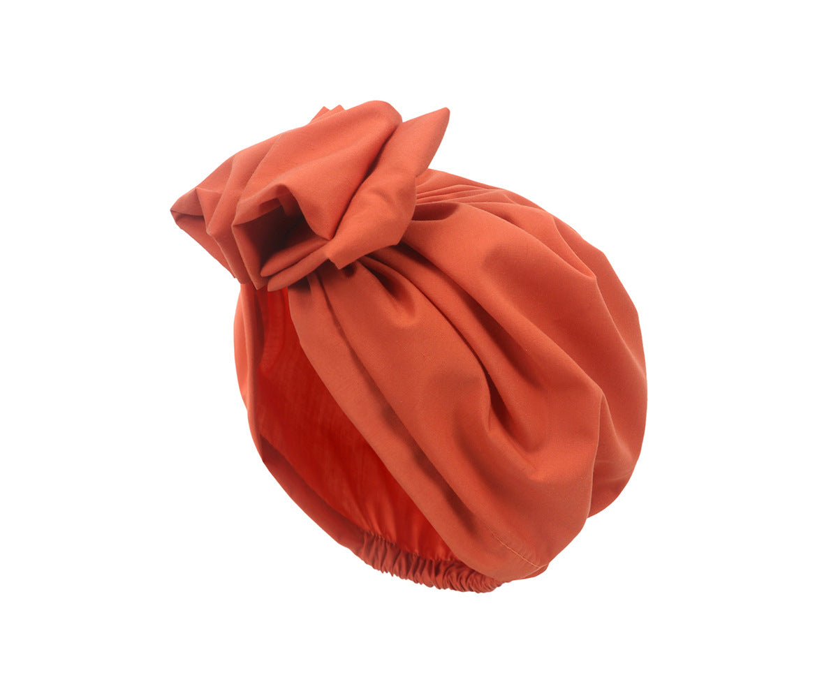 Folds front elastic hair cap