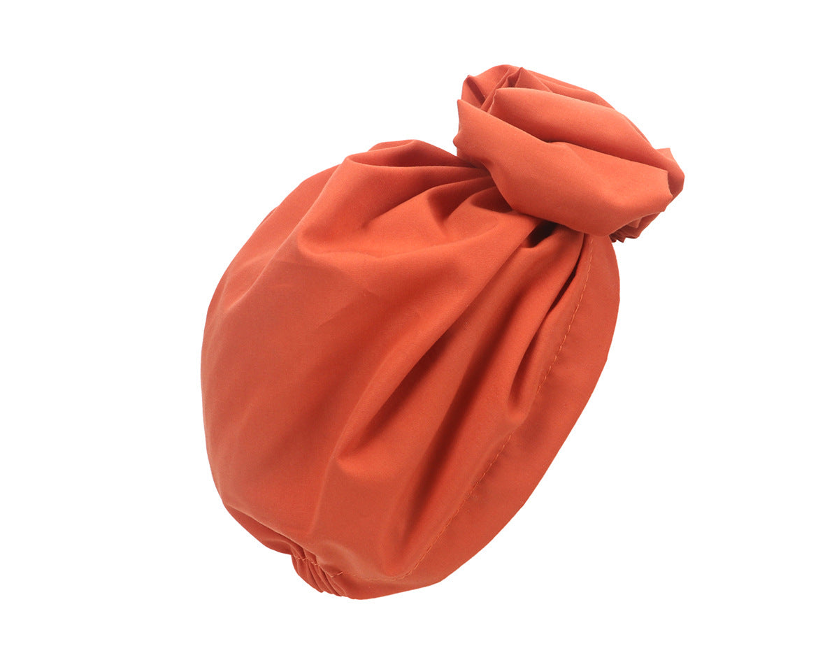Folds front elastic hair cap