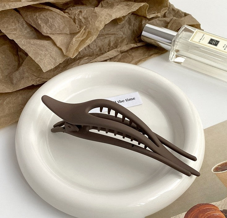 Smooth acrylic Ibis clip with teeth