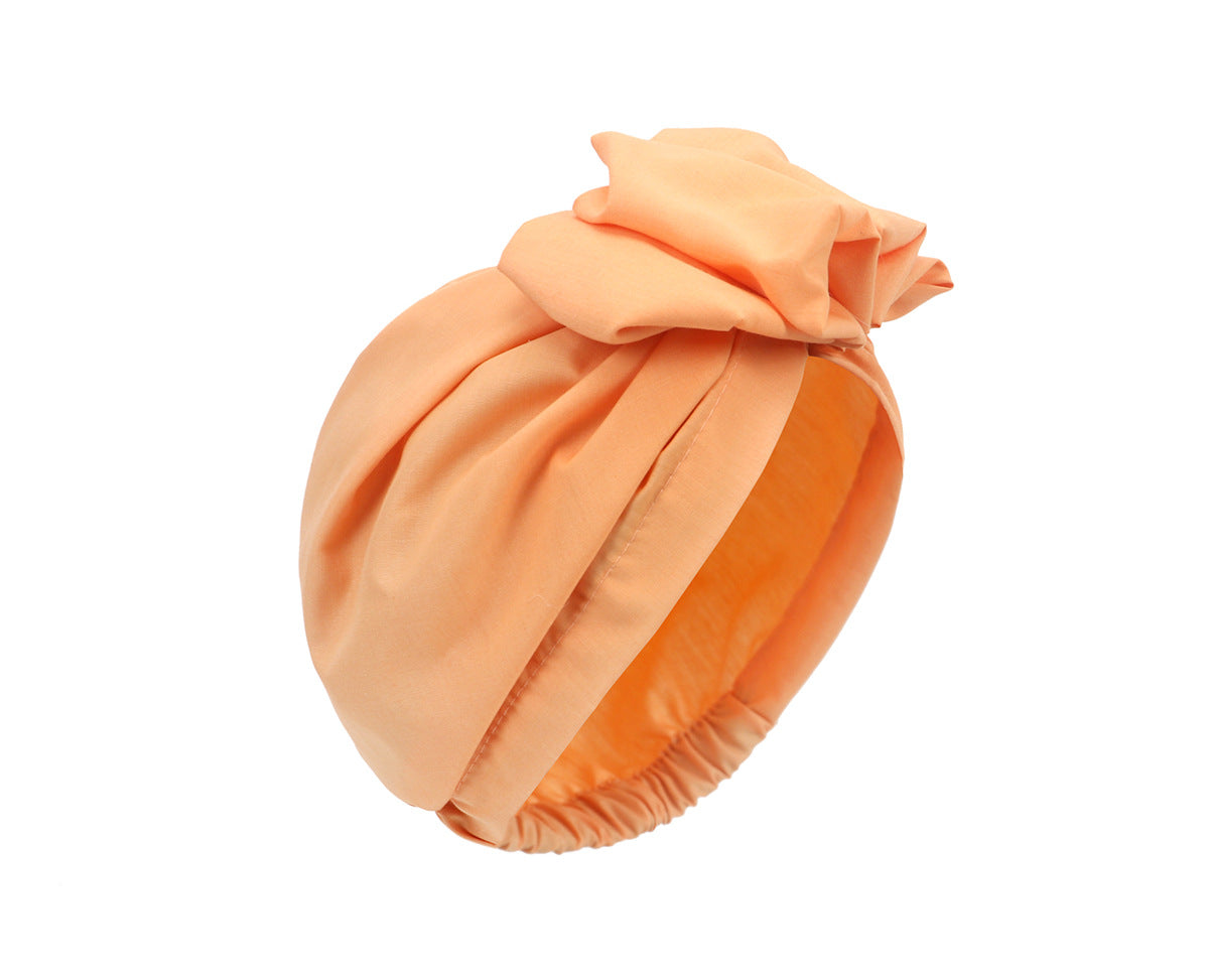 Folds front elastic hair cap