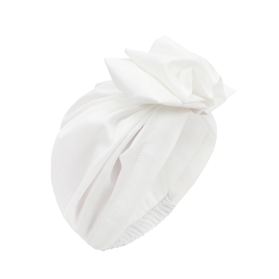 Folds front elastic hair cap