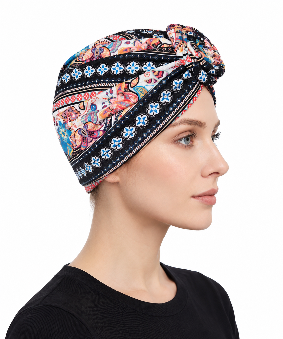 Multicoloured hair cap