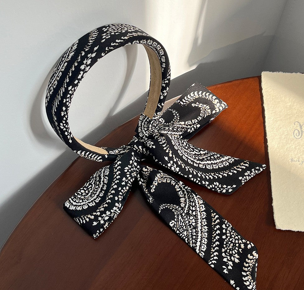 Headband with long scarves