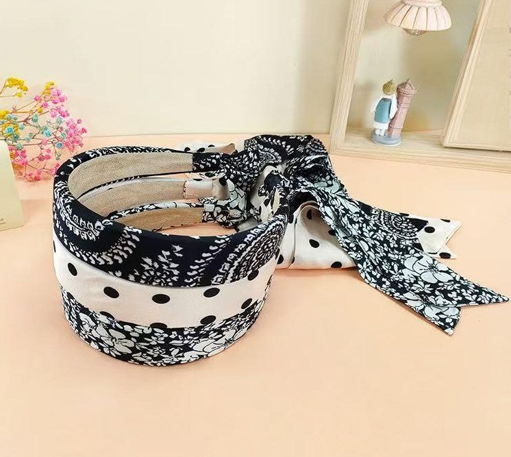 Headband with long scarves