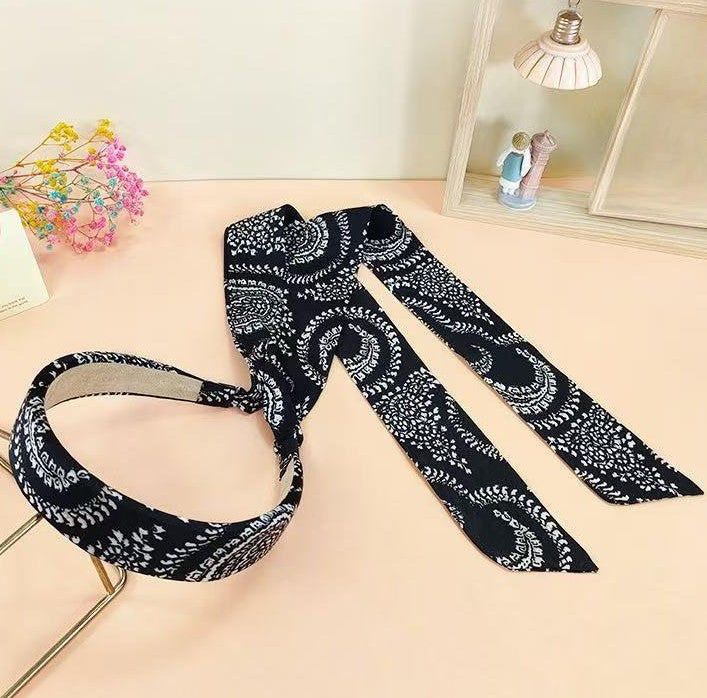 Headband with long scarves