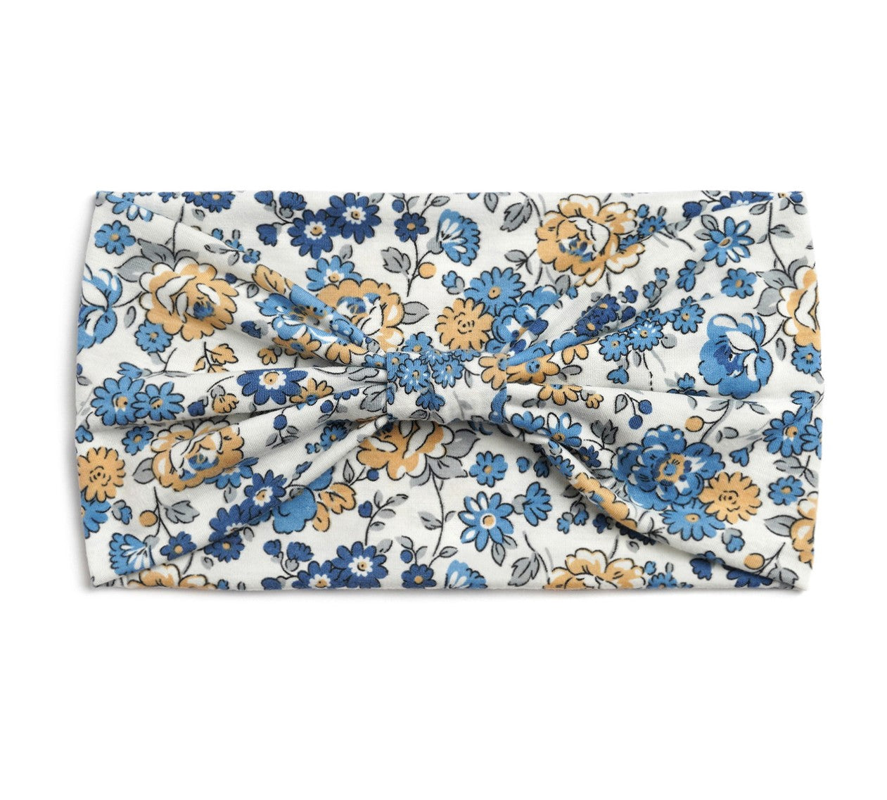 Multicoloured country flowers print 2-way knotted bandanna headband