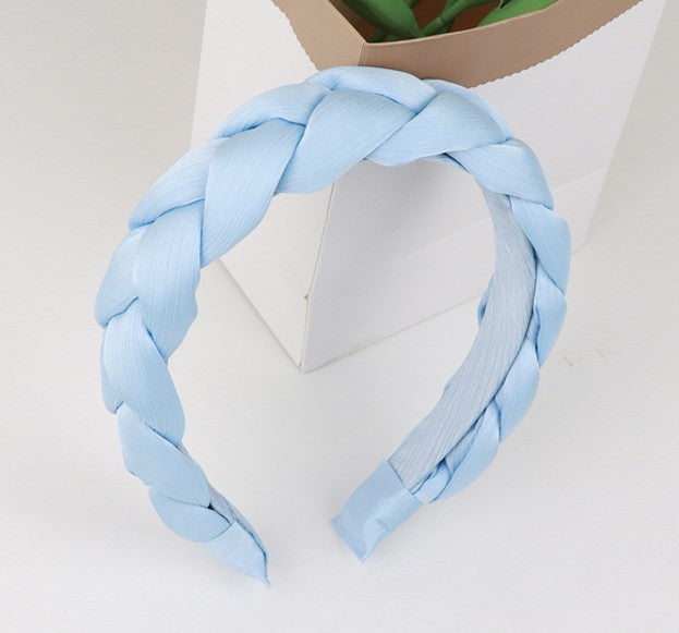 Chiffon padded braids top headband