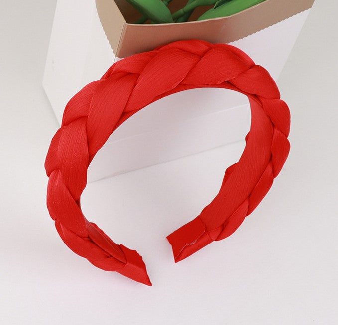 Chiffon padded braids top headband