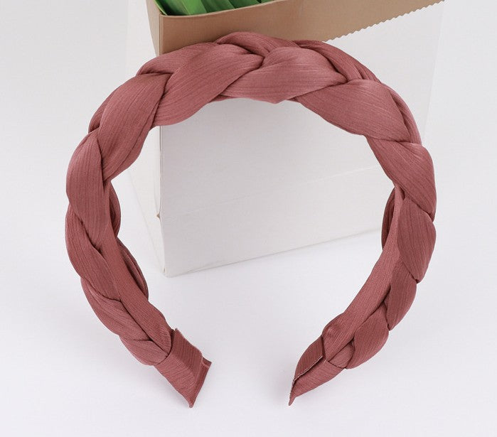 Chiffon padded braids top headband