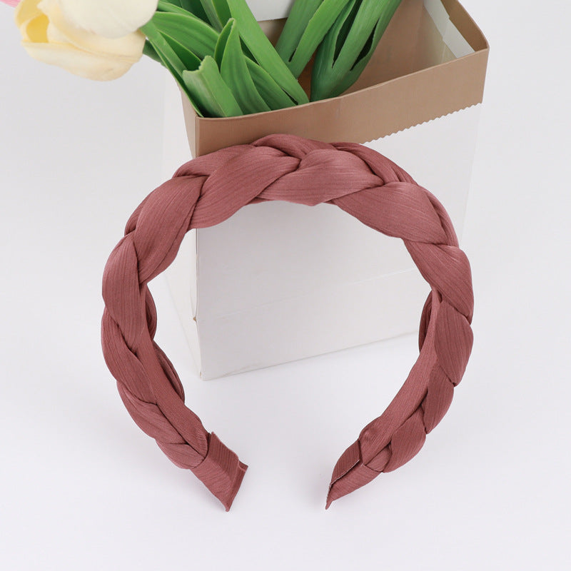 Chiffon padded braids top headband
