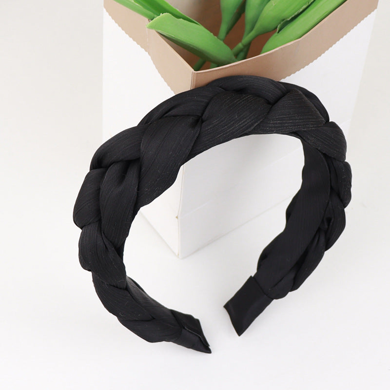 Chiffon padded braids top headband