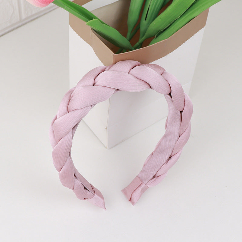 Chiffon padded braids top headband