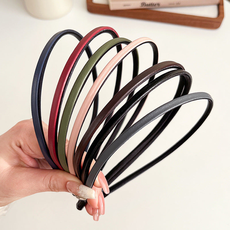Bulk extra thin leather headband