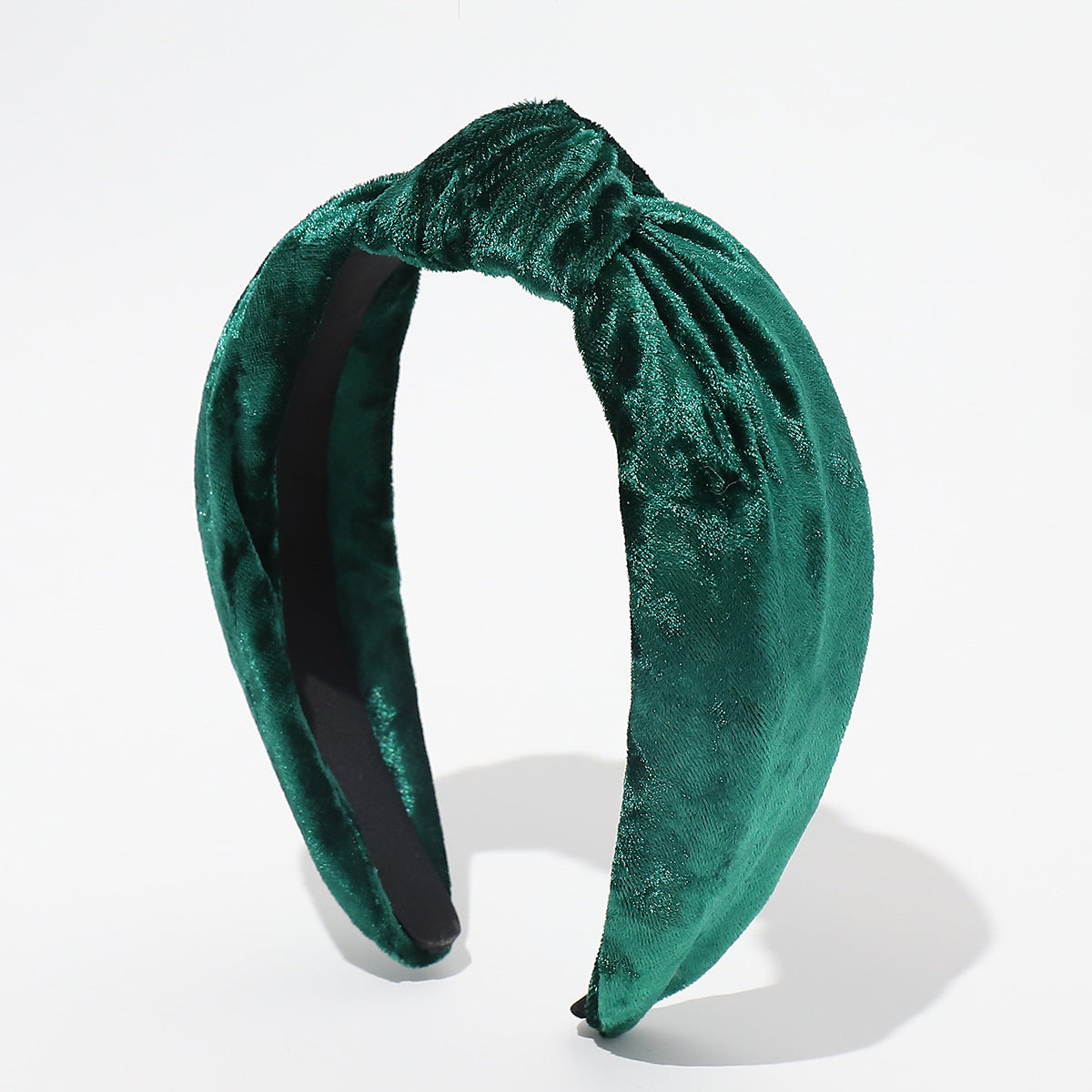 Glossy velvet knotted headband