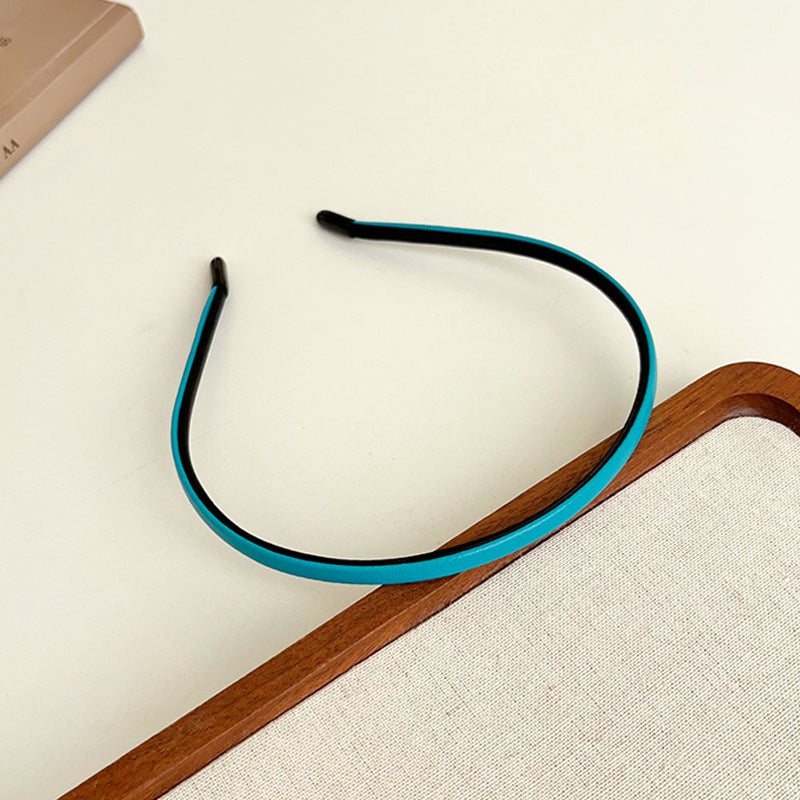 Extra thin leather headband