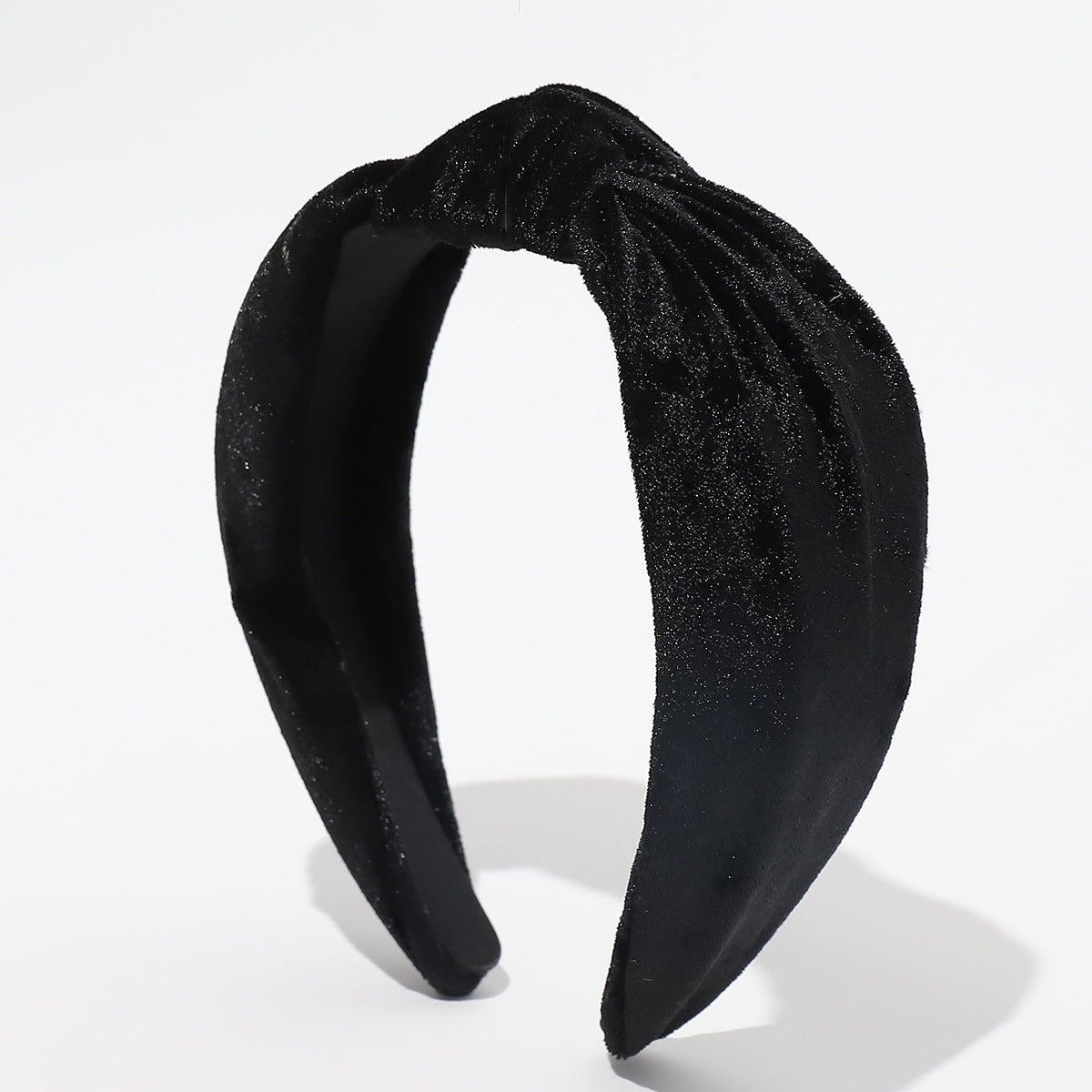 Glossy velvet knotted headband