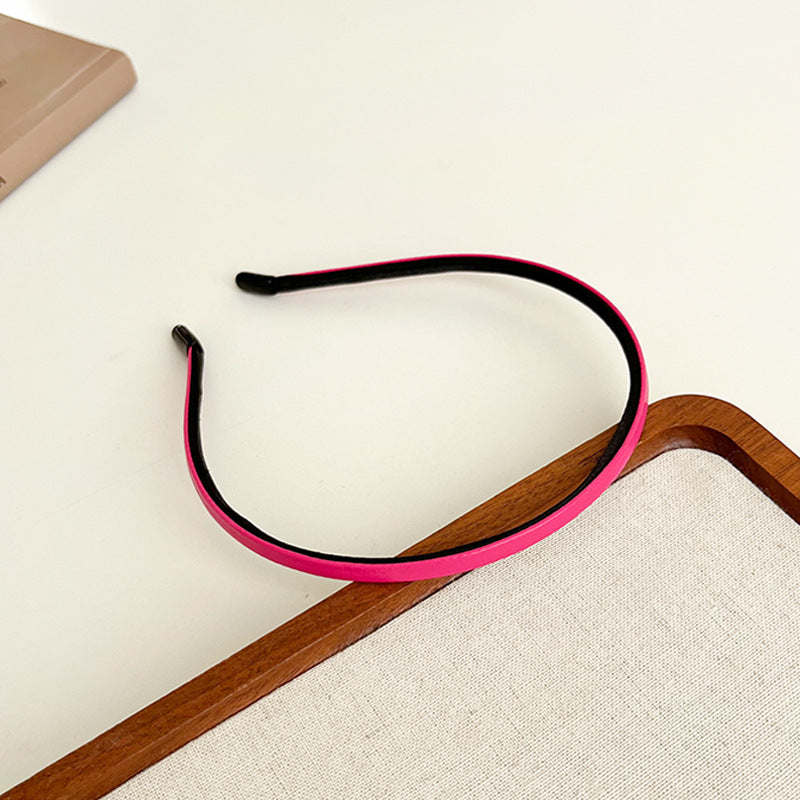 Extra thin leather headband