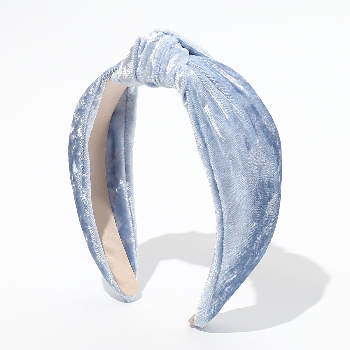Glossy velvet knotted headband
