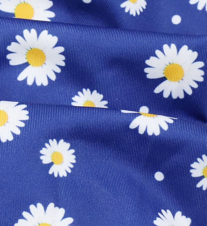 Daisy flowers printed sporty hair band