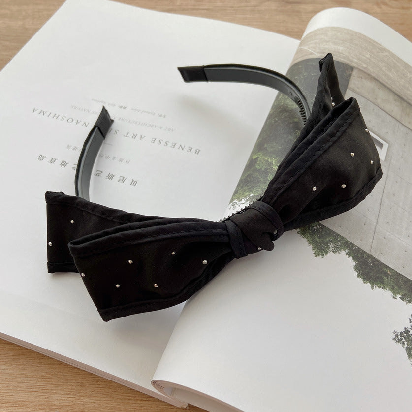 2-layer glittered bow headband