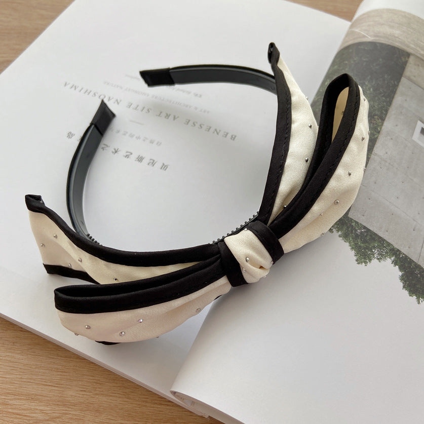 2-layer glittered bow headband