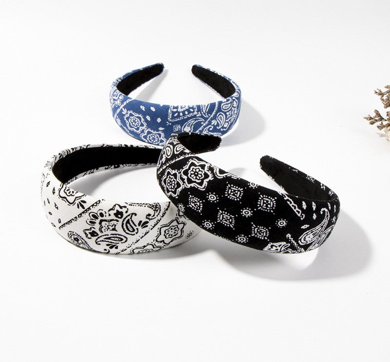 Paisley floral print Alice headband