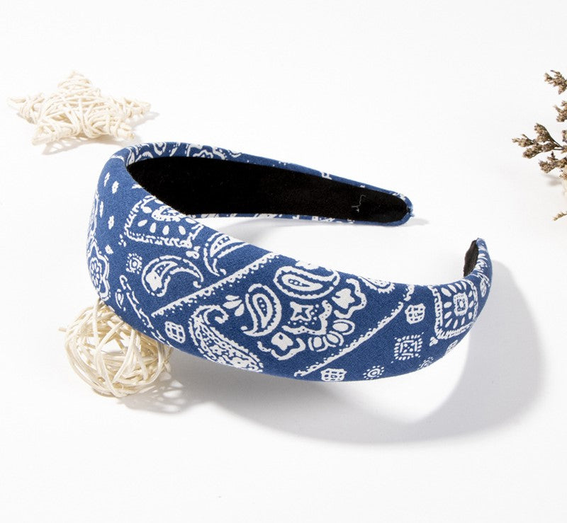 Paisley floral print Alice headband