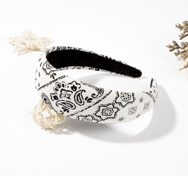 Paisley floral print Alice headband