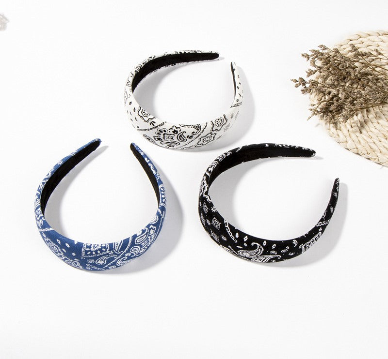 Paisley floral print Alice headband