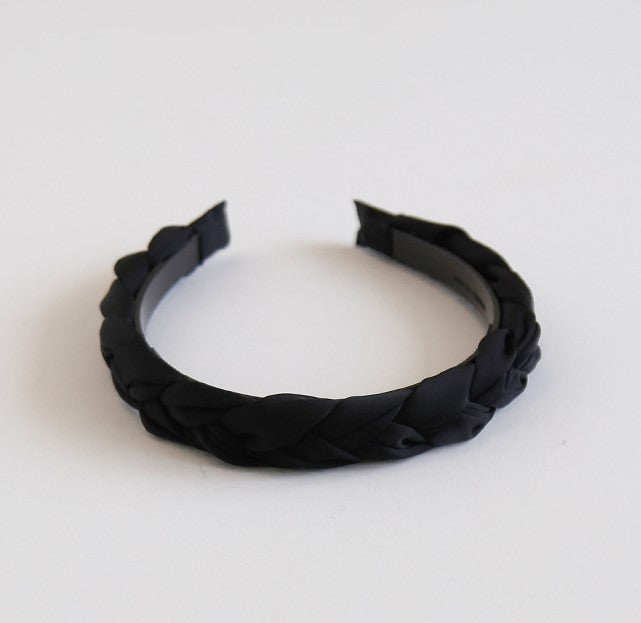 Braided top thin headband
