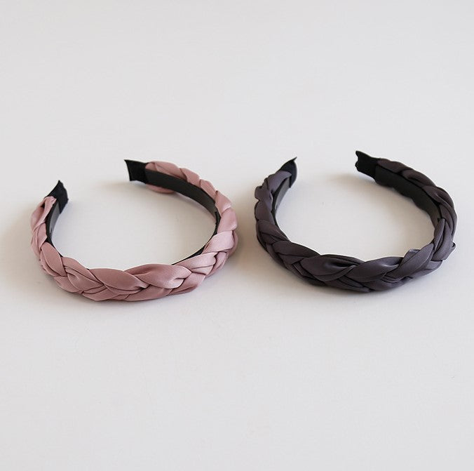 Braided top thin headband